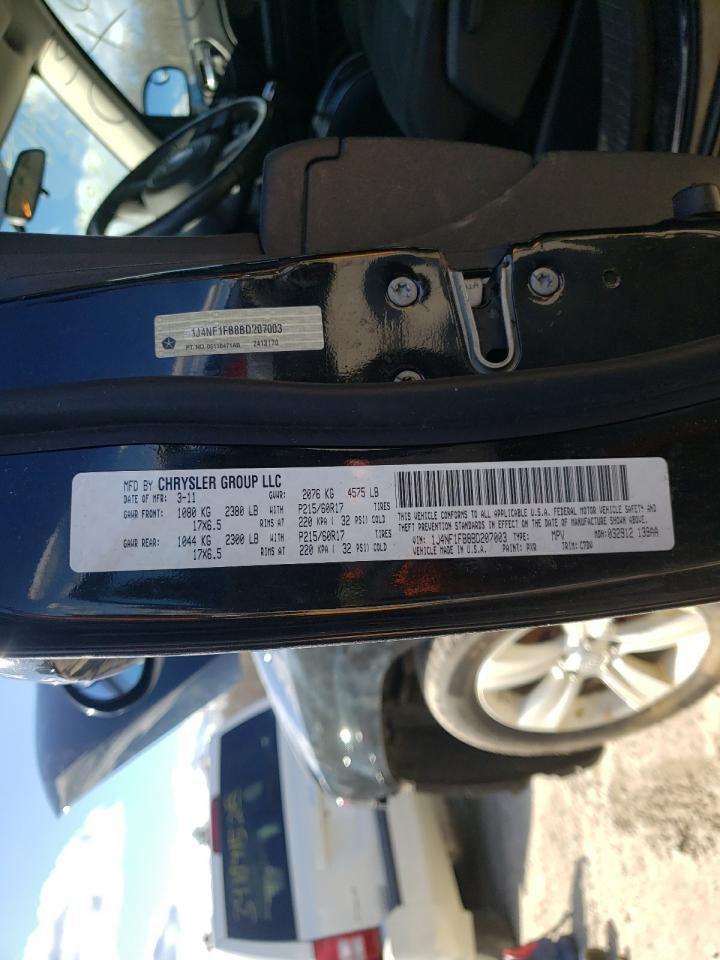 Photo 10 from auction – 2011 JEEP COMPASS SP with VIN 1J4NF1FB8BD207003