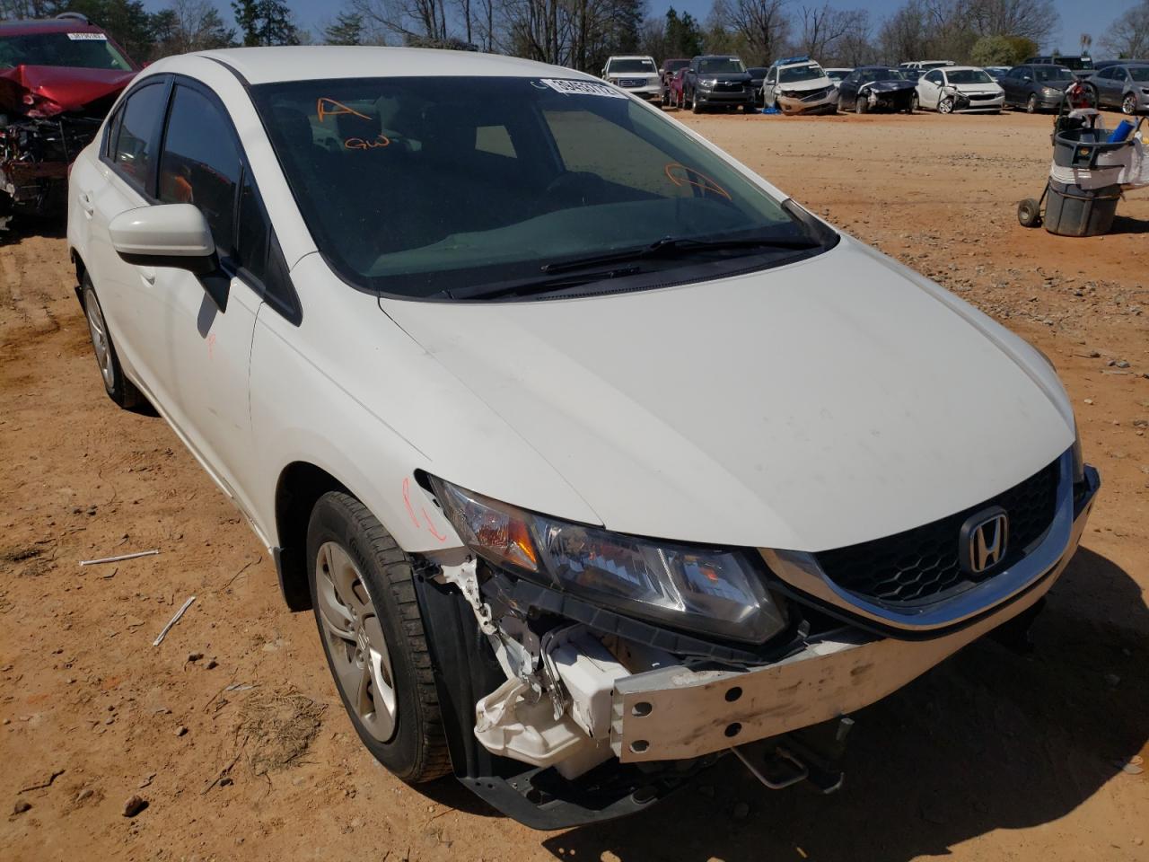HONDA CIVIC LX 2015 with VIN 19XFB2F55FE122033 - Photo from auction
