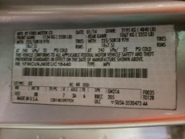 Photo 10 from auction – 2014 FORD ESCAPE TIT with VIN 1FMCU9J90EUC18440