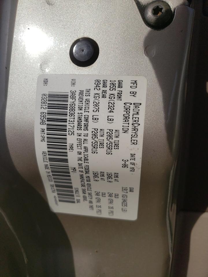 Photo 10 from auction – 2006 CHRYSLER PT CRUISER with VIN 3A8FY68B36T317125