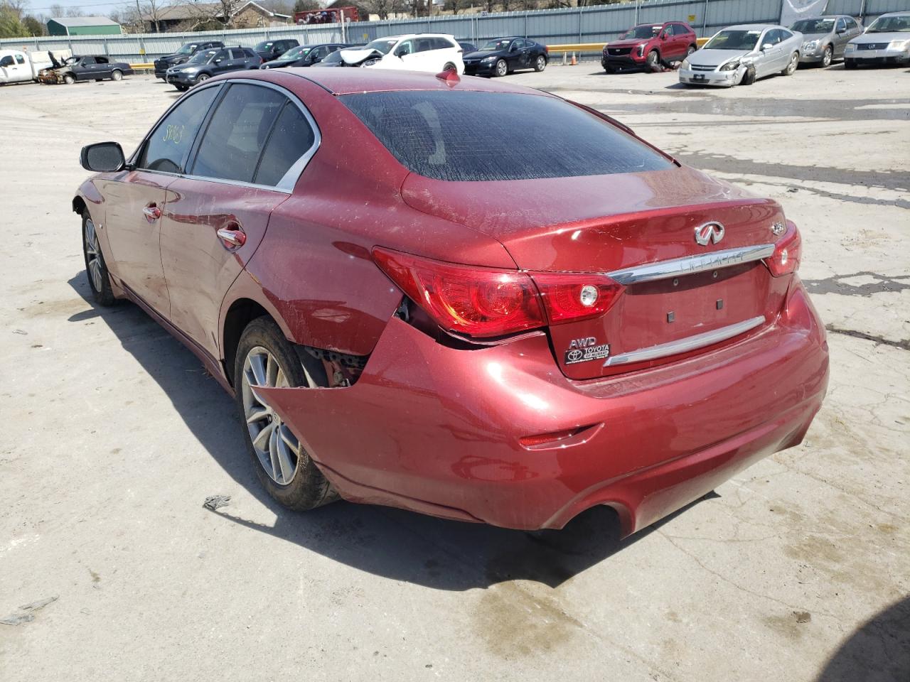 Photo 3 from auction – 2014 INFINITI Q50 BASE with VIN JN1BV7AR9EM685067