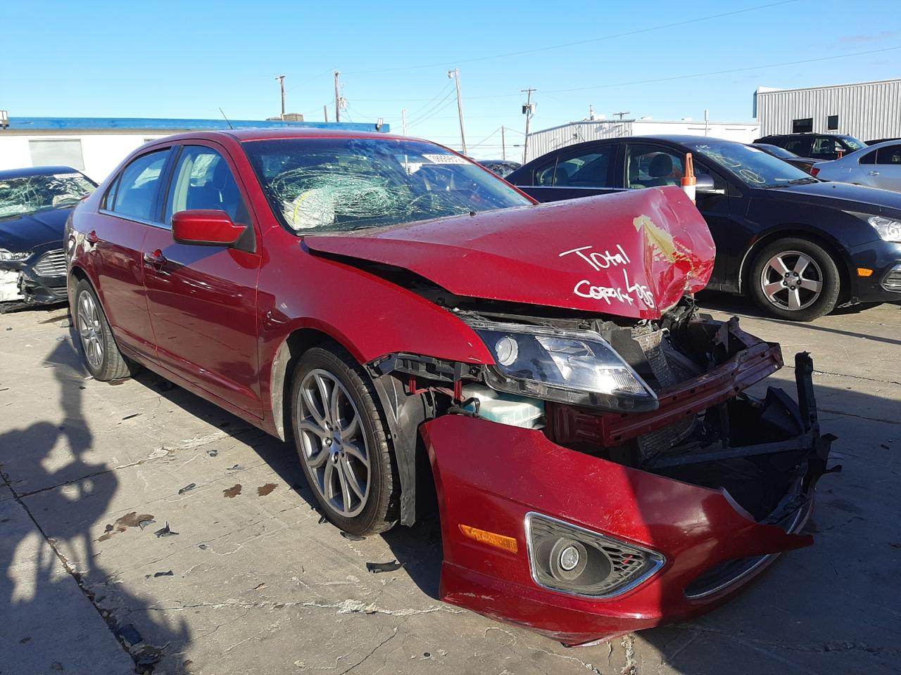 FORD FUSION SE 2010 with VIN 3FAHP0HA2AR250178 - Photo from auction