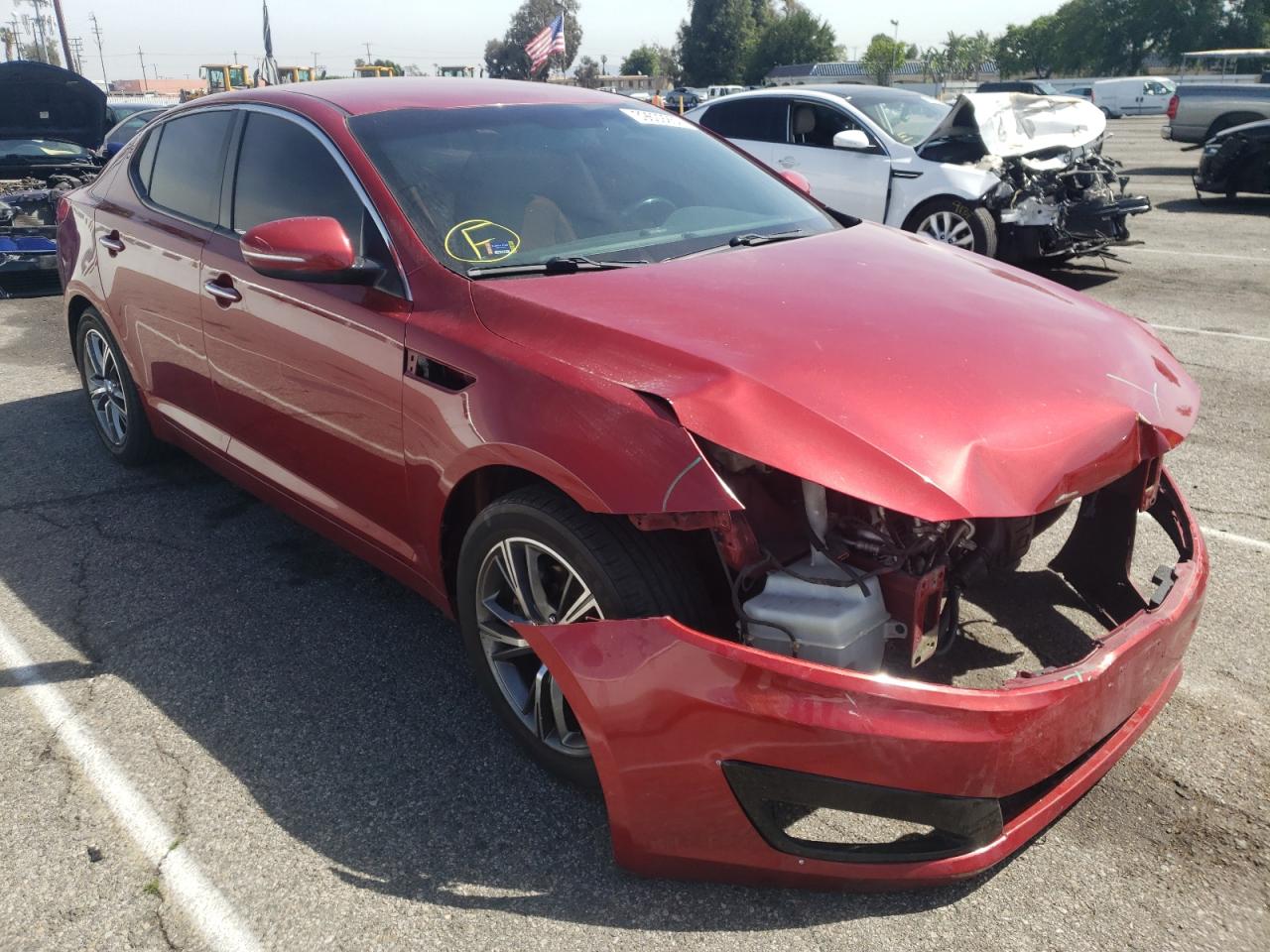 KIA OPTIMA EX 2012 with VIN 5XXGN4A79CG027882 - Photo from auction