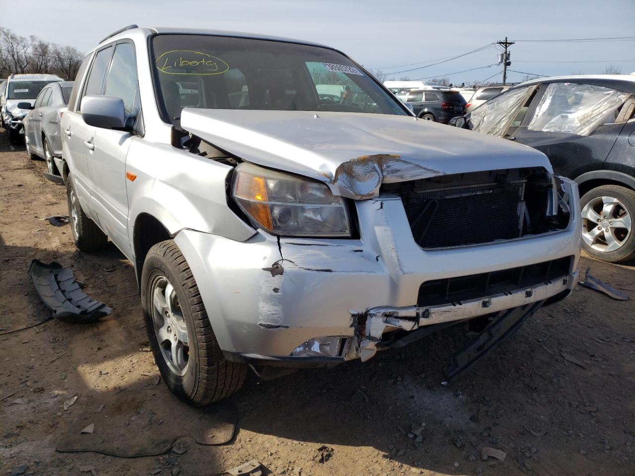 HONDA PILOT EXL 2007 مع رقم تعريف المركبة 5FNYF18687B027698 - صورة من المزاد