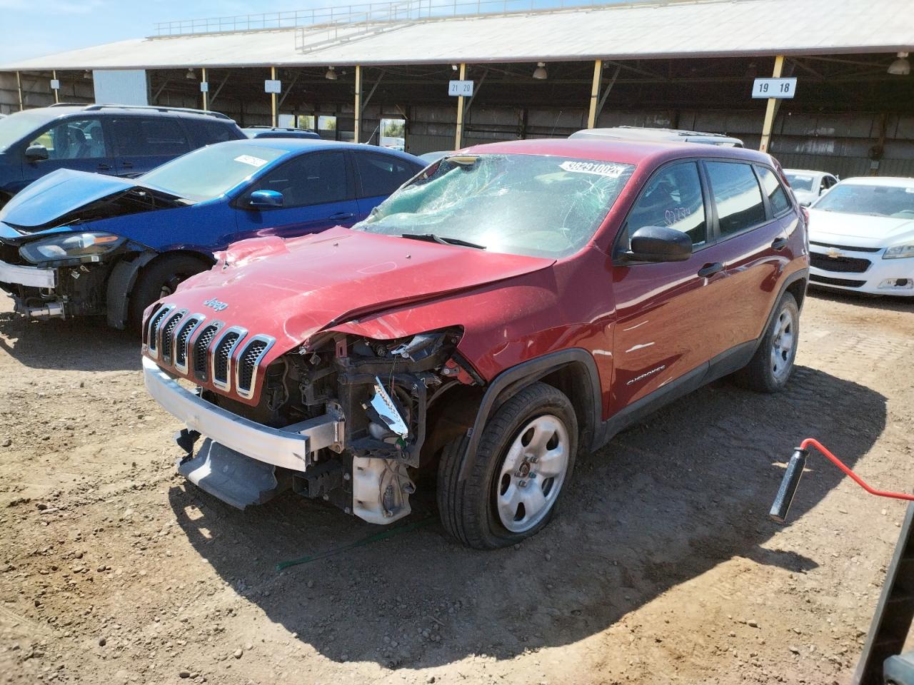 Photo 2 from auction – 2015 JEEP CHEROKEE S with VIN 1C4PJLAB7FW573156