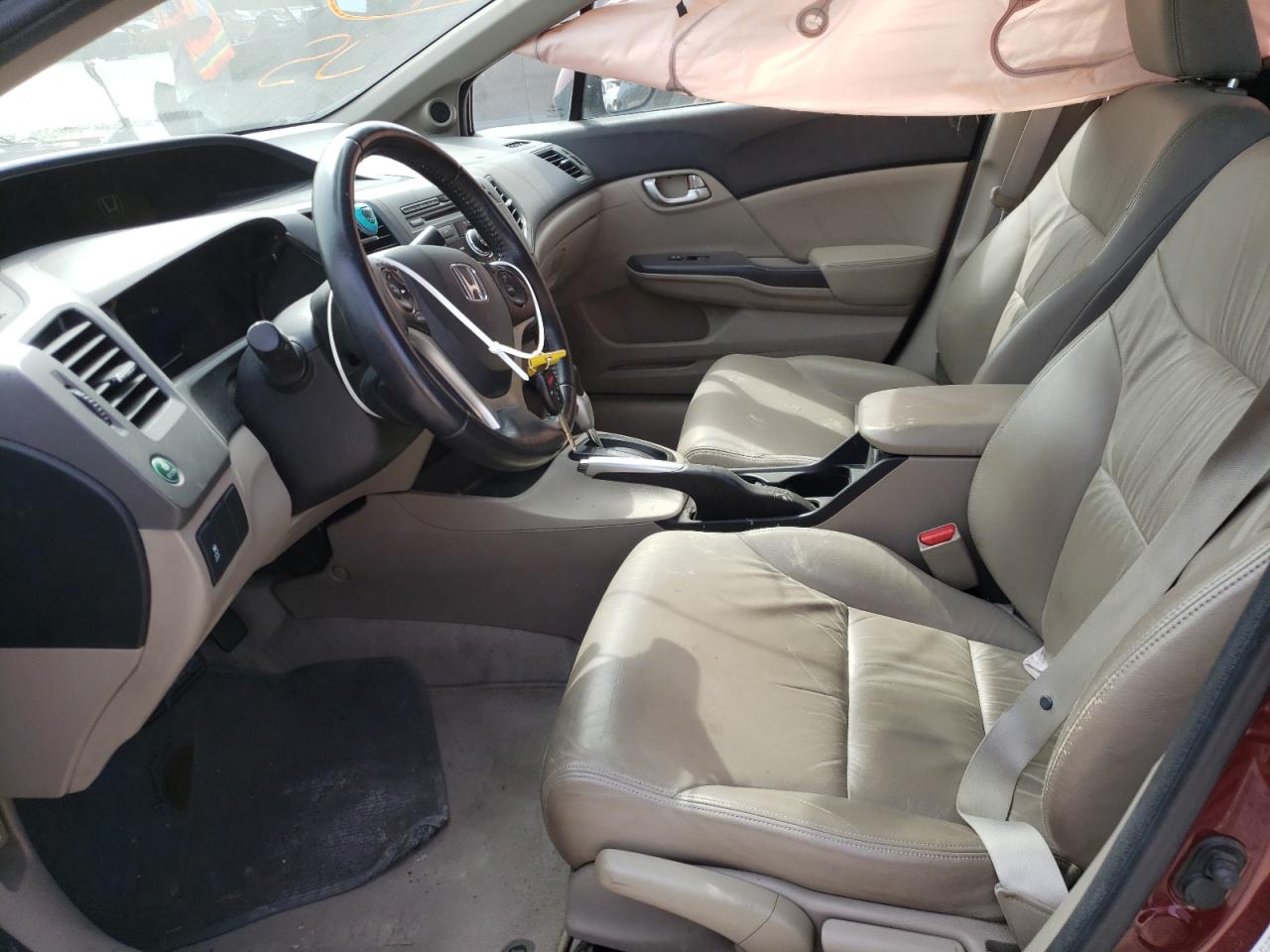Photo 5 from auction – 2012 HONDA CIVIC EXL with VIN 2HGFB2F95CH567358