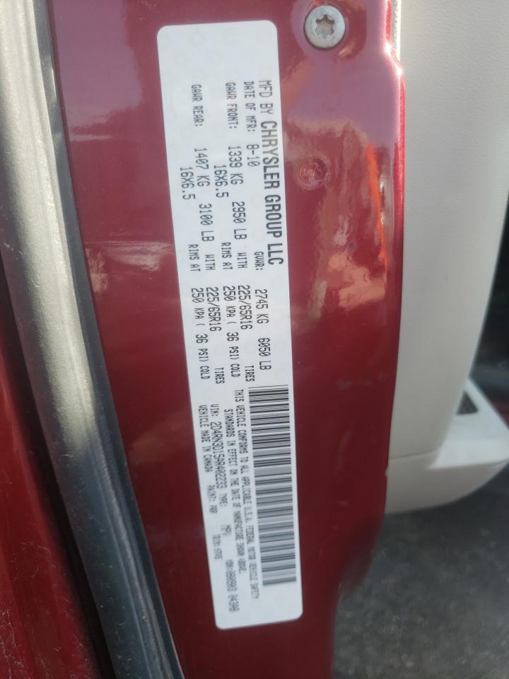 Photo 10 from auction – 2010 DODGE GRAND CARA with VIN 2D4RN3D15AR402233