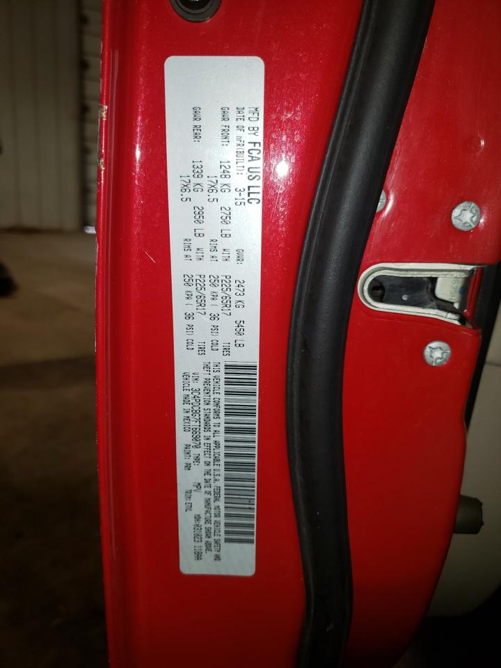 Photo 10 from auction – 2015 DODGE JOURNEY SX with VIN 3C4PDCBG7FT669070