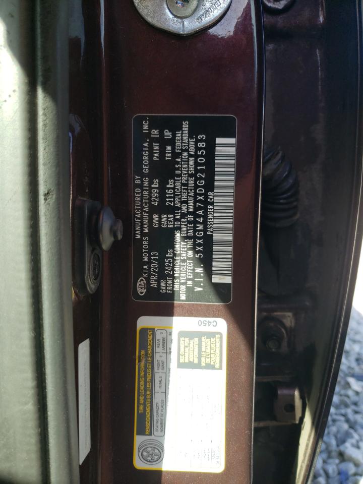 Photo 10 from auction – 2013 KIA OPTIMA LX with VIN 5XXGM4A7XDG210583