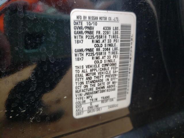 Photo 10 from auction – 2011 NISSAN ROGUE S with VIN JN8AS5MT3BW162046