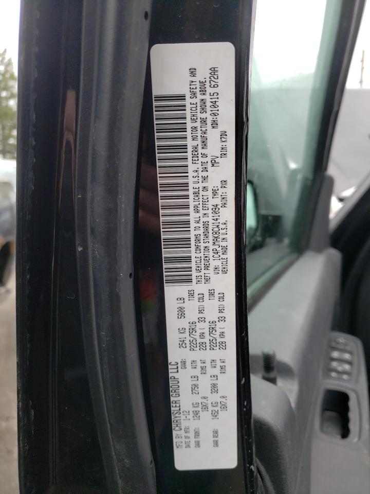 Photo 10 from auction – 2012 JEEP LIBERTY SP with VIN 1C4PJMAK8CW141094