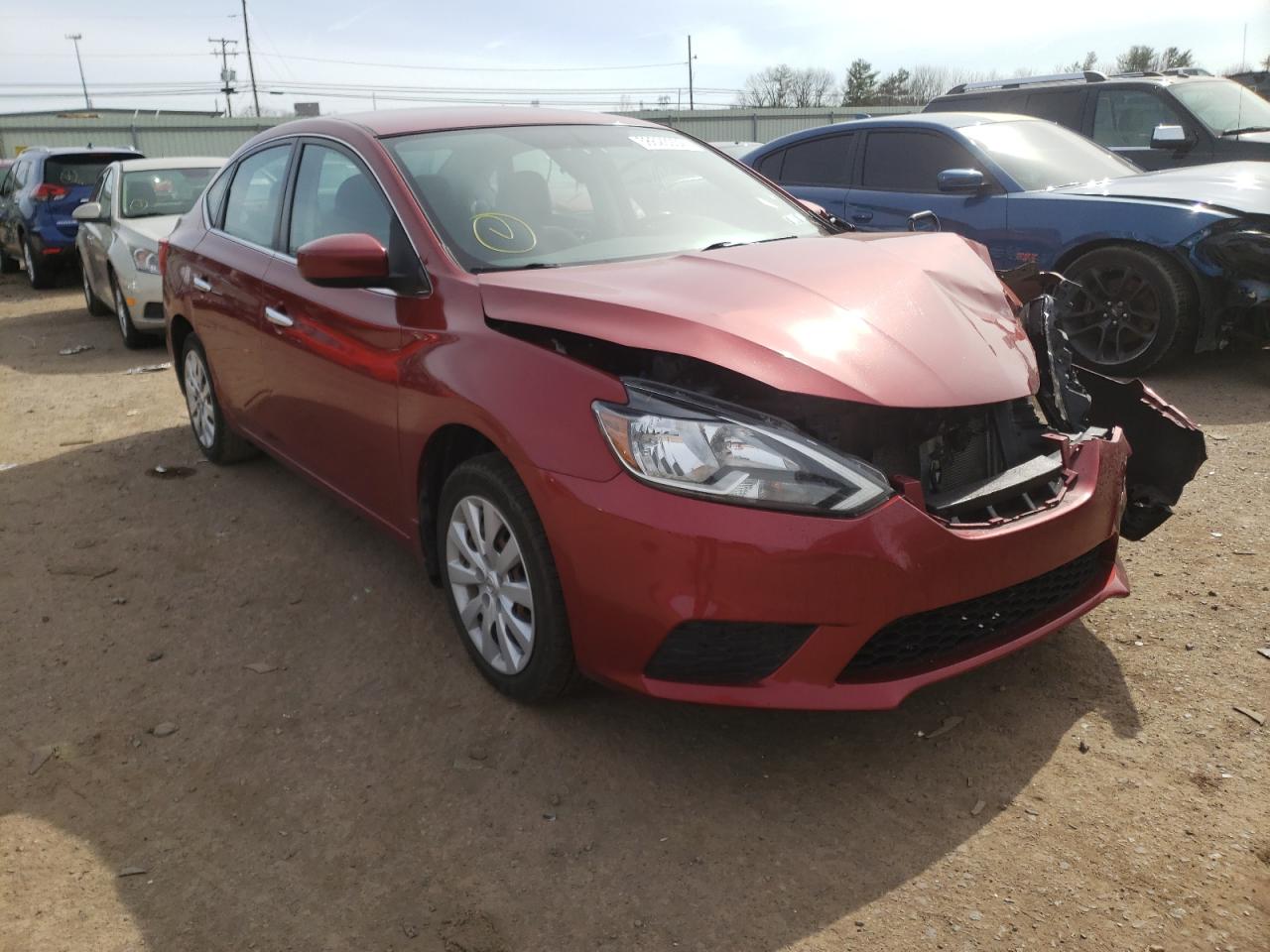 NISSAN SENTRA S 2016 with VIN 3N1AB7APXGL683375 - Photo from auction