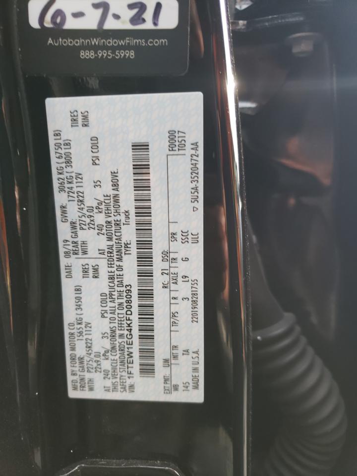 Photo 10 from auction – 2019 FORD F150 SUPER with VIN 1FTEW1EG4KFD08093