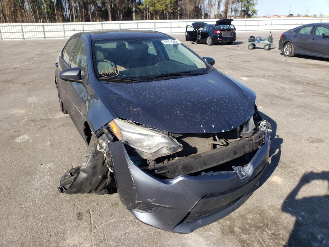 TOYOTA COROLLA L 2014 with VIN 5YFBURHE7EP090536 - Photo from auction