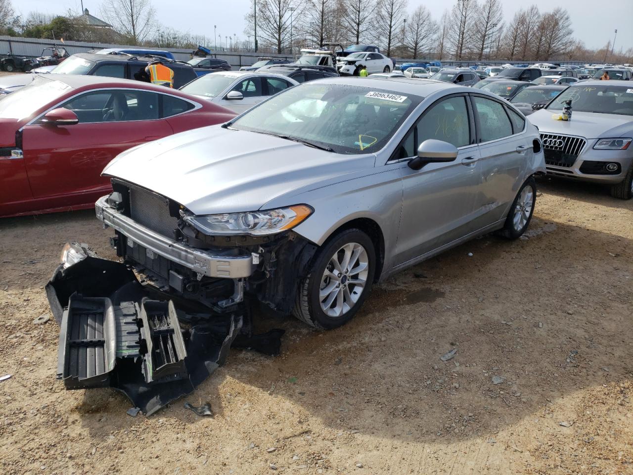 Photo 2 from auction – 2020 FORD FUSION SE with VIN 3FA6P0HD7LR251377