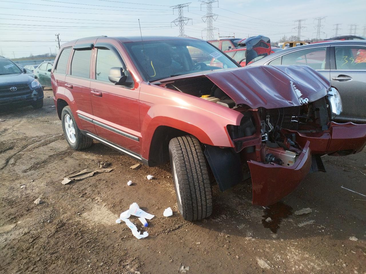 JEEP GRAND CHER 2008 with VIN 1J8GR48K48C185304 - Photo from auction