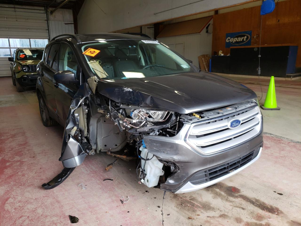 FORD ESCAPE SEL 2018 with VIN 1FMCU0HD9JUA19161 - Photo from auction
