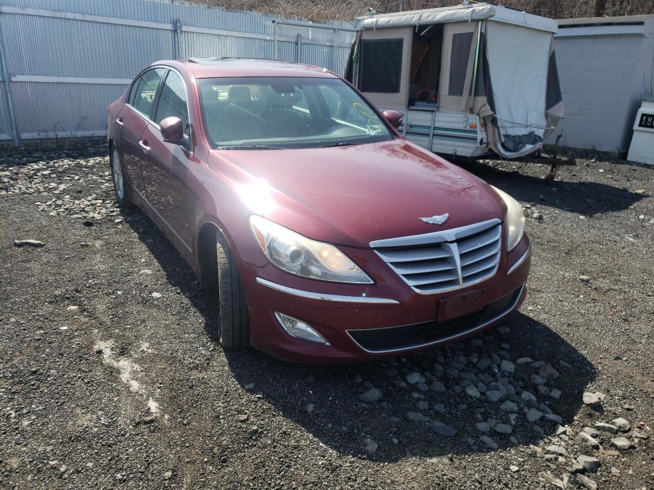 HYUNDAI GENESIS 4. 2012 with VIN KMHGC4DFXCU167826 - Photo from auction