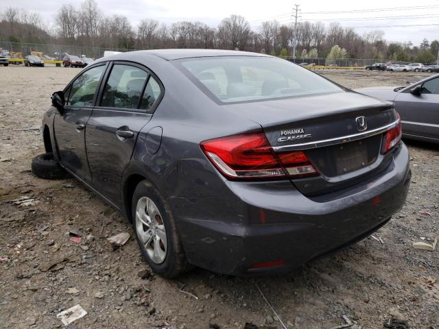 Photo 3 from auction – 2013 HONDA CIVIC LX with VIN 19XFB2F54DE200539