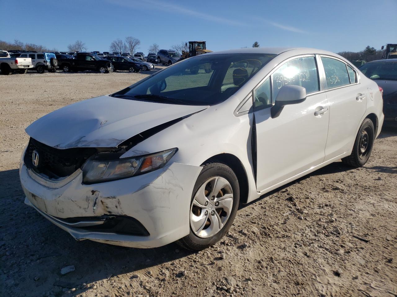 Photo 2 from auction – 2013 HONDA CIVIC LX with VIN 19XFB2F58DE217618