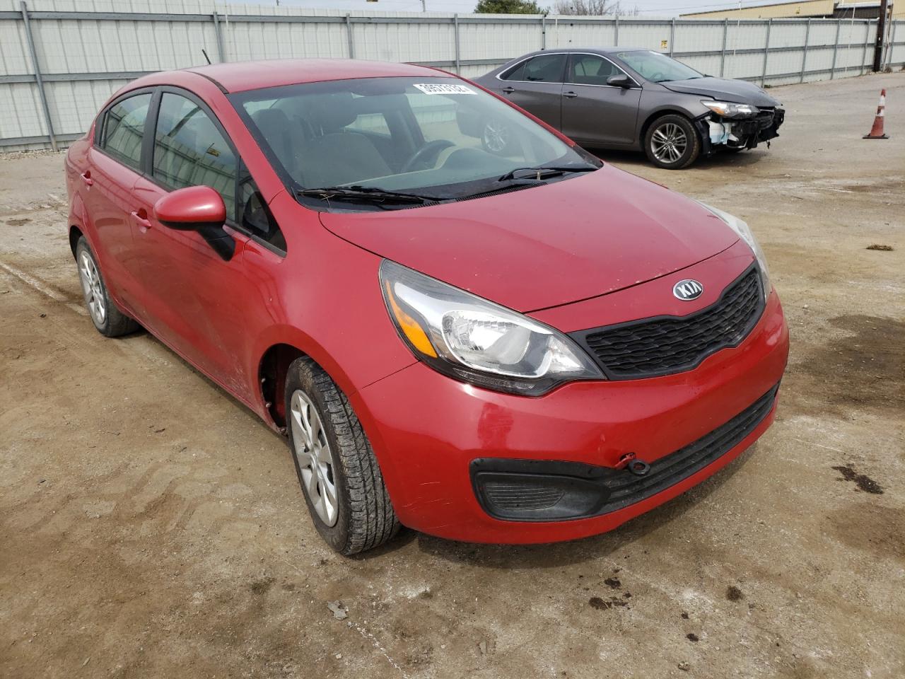 KIA RIO LX 2014 with VIN KNADM4A3XE6419660 - Photo from auction