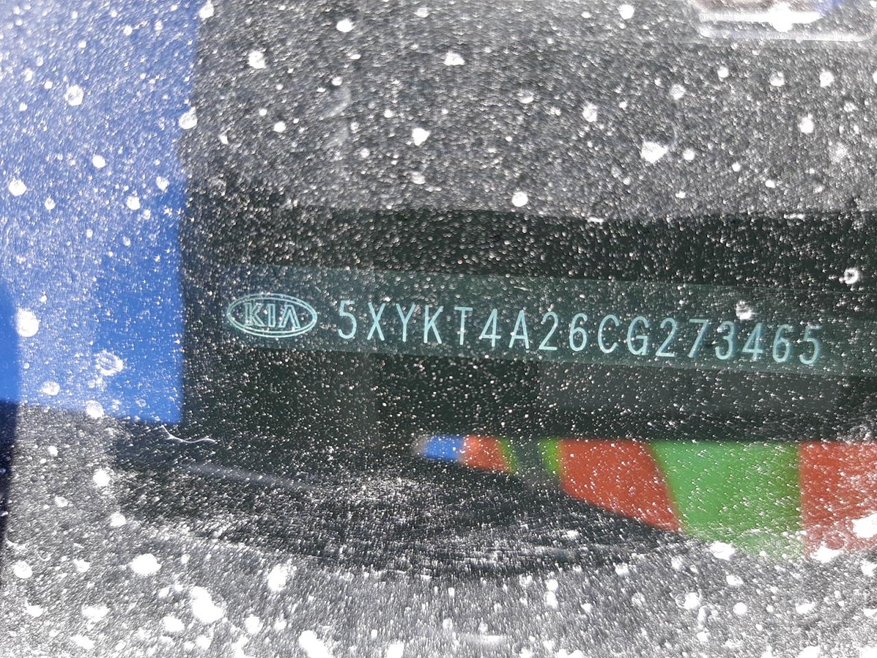 Photo 10 from auction – 2012 KIA SORENTO BA with VIN 5XYKT4A26CG273465