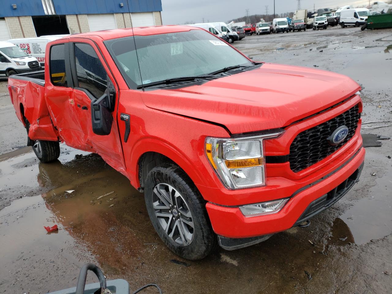 FORD F150 SUPER 2021 with VIN 1FTEX1EP7MKD54542 - Photo from auction