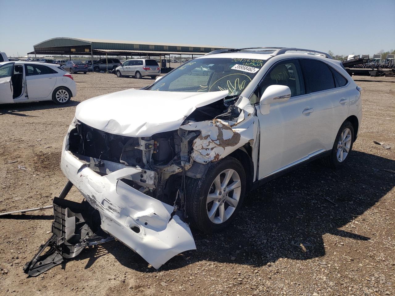Photo 2 from auction – 2010 LEXUS RX 350 with VIN JTJZK1BA1A2405669