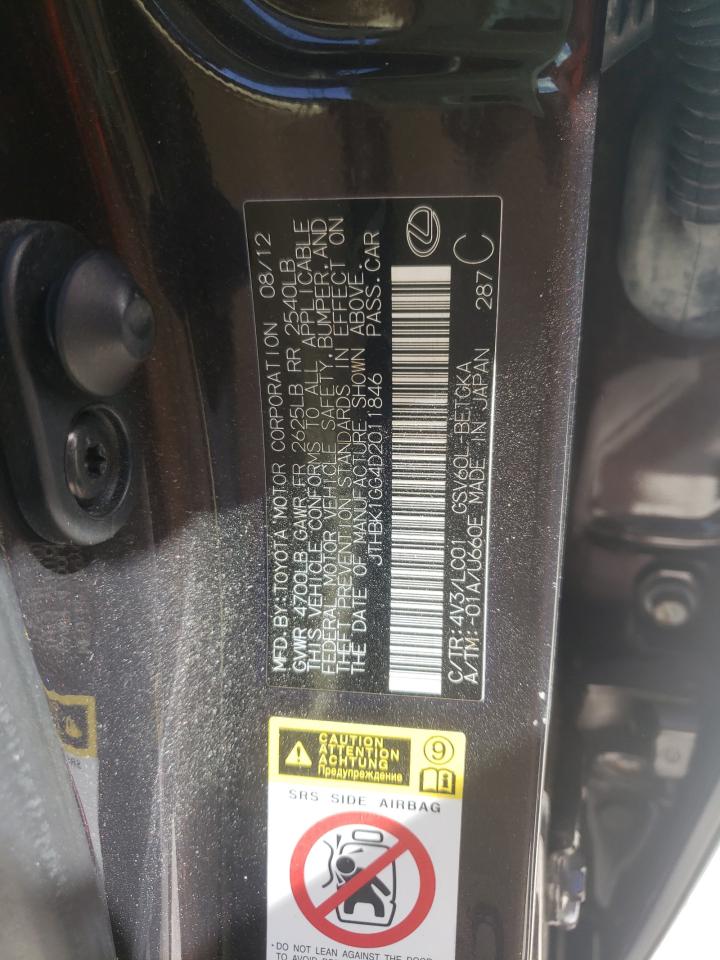Photo 10 from auction – 2013 LEXUS ES 350 with VIN JTHBK1GG4D2011846