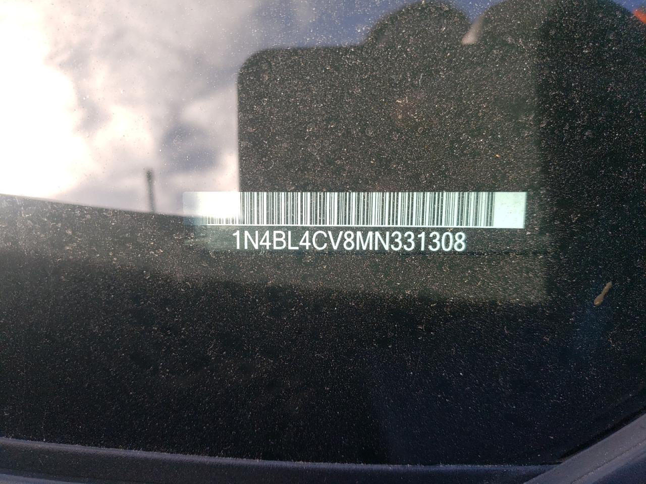 Photo 10 from auction – 2021 NISSAN ALTIMA SR with VIN 1N4BL4CV8MN331308