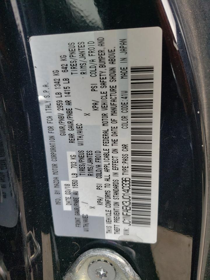 Photo 10 from auction – 2018 FIAT 124 SPIDER with VIN JC1NFAEK3J0140336