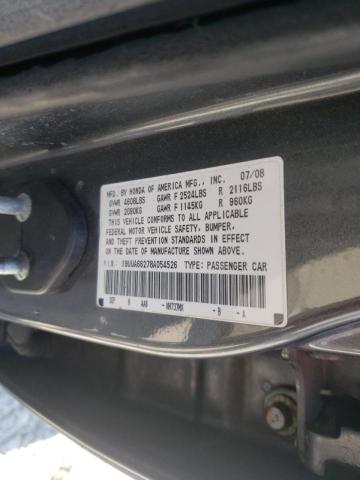 Photo 10 from auction – 2008 ACURA TL with VIN 19UUA66278A054526