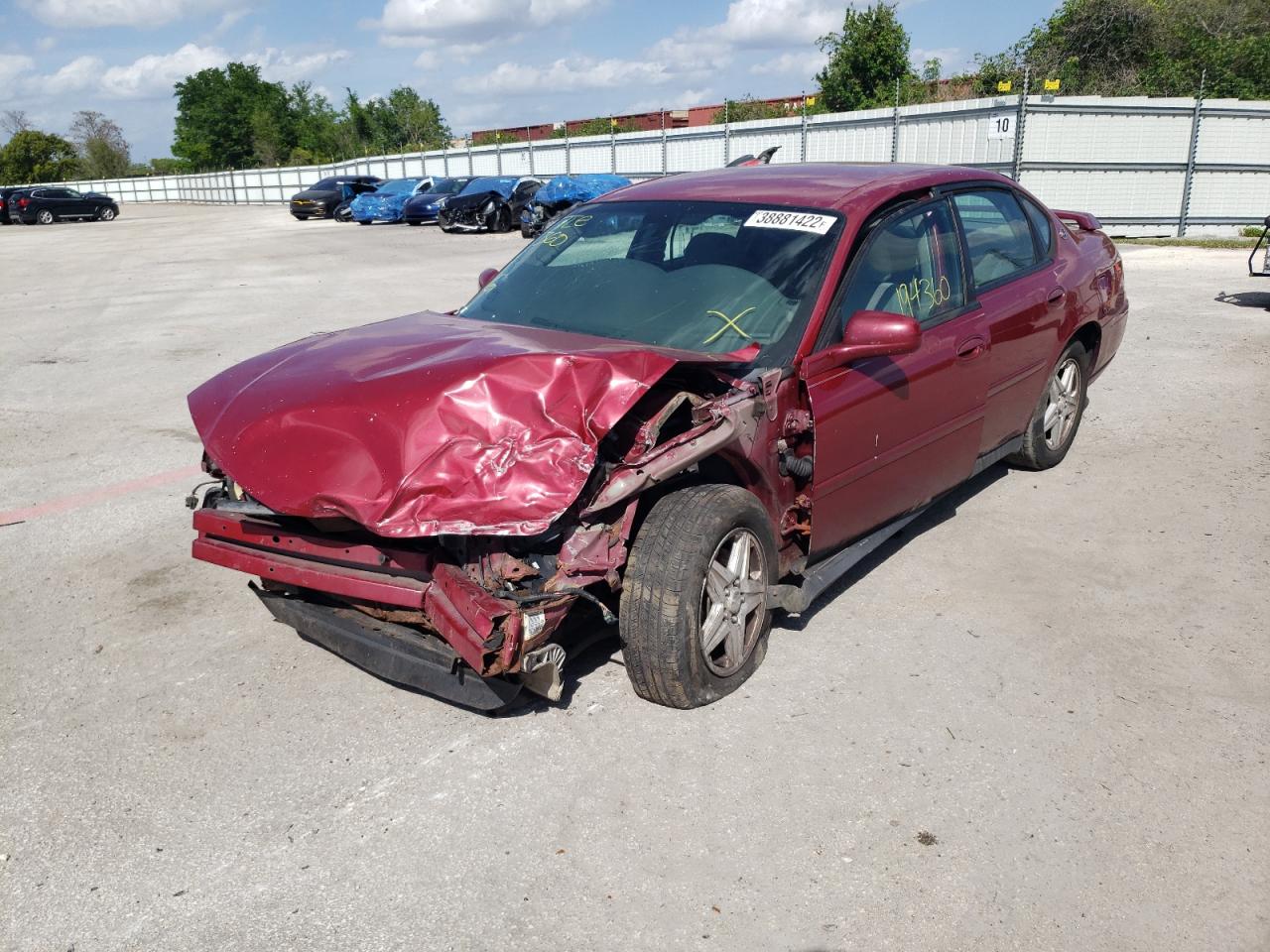 Photo 2 from auction – 2005 CHEVROLET IMPALA with VIN 2G1WF52EX59390948