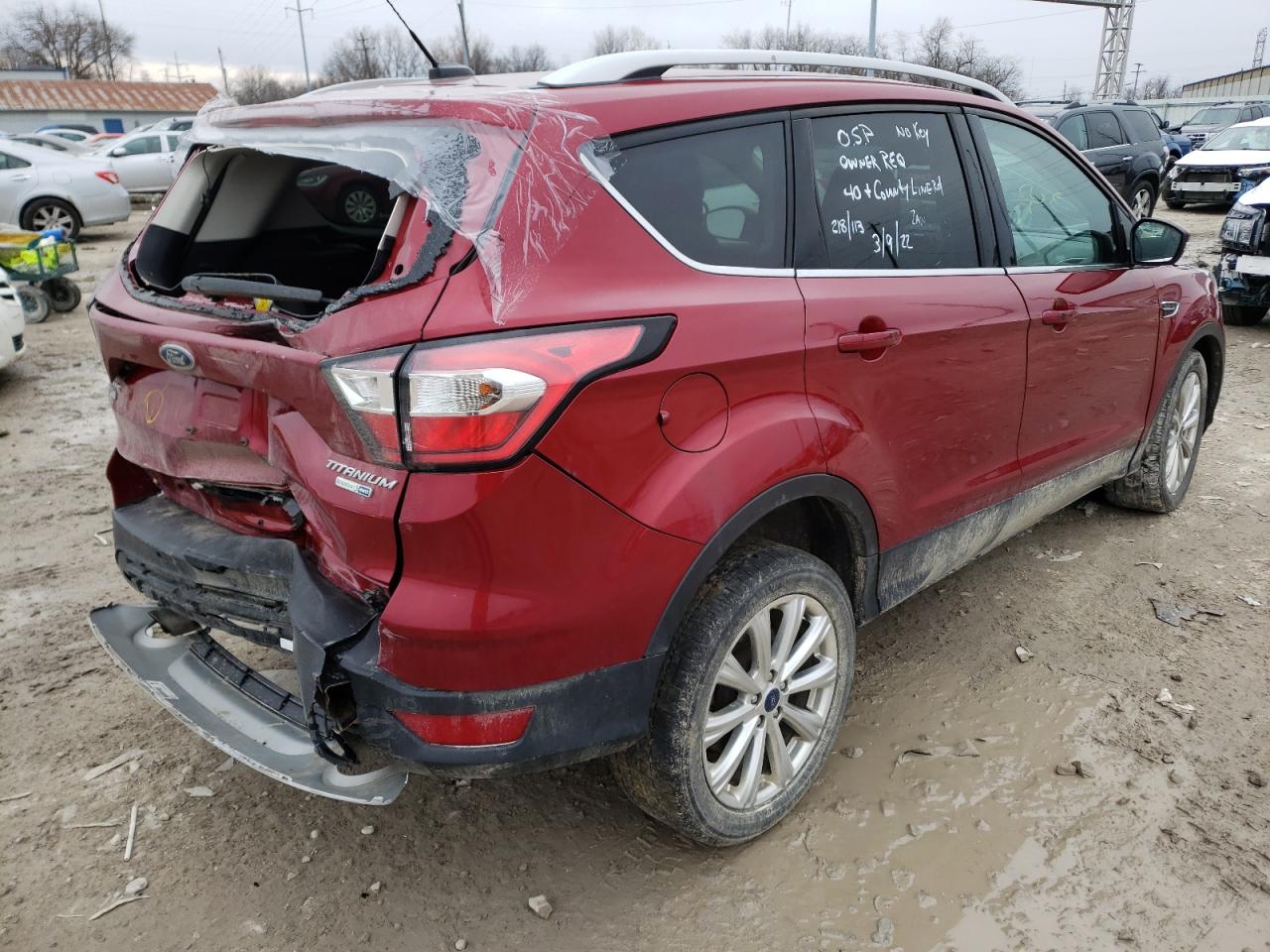 Photo 4 from auction – 2017 FORD ESCAPE TIT with VIN 1FMCU9JD9HUD21171