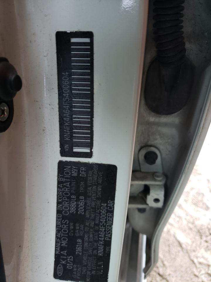 Photo 10 from auction – 2015 KIA FORTE LX with VIN KNAFK4A64F5400604