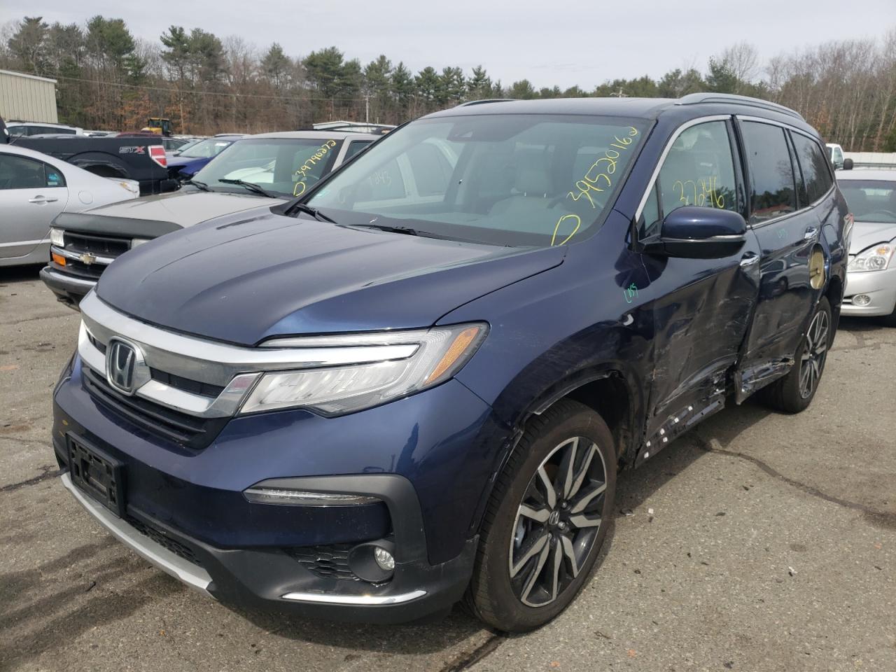 Photo 2 from auction – 2020 HONDA PILOT ELIT with VIN 5FNYF6H0XLB052959