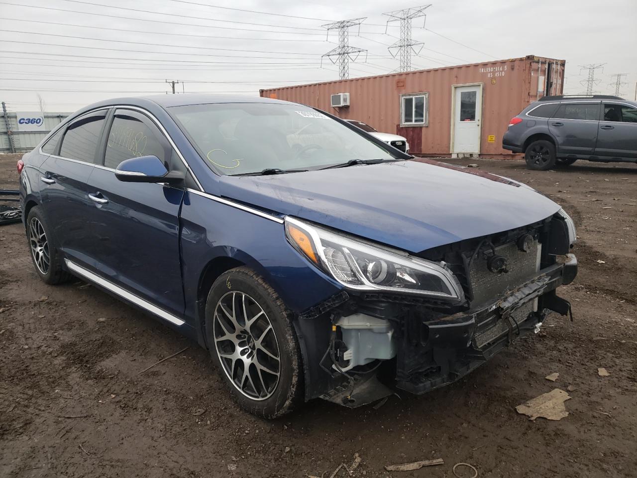 HYUNDAI SONATA SPO 2015 with VIN 5NPE34AF0FH192555 - Photo from auction