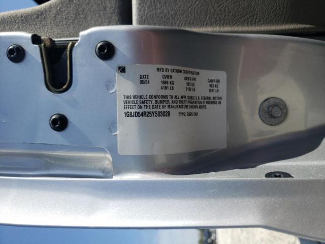 Photo 10 from auction – 2005 SATURN L300 LEVEL with VIN 1G8JD54R25Y503028