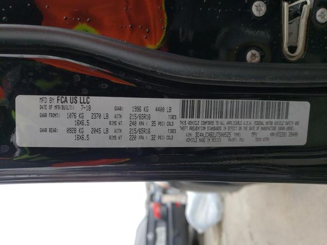 Photo 10 from auction – 2018 JEEP COMPASS SP with VIN 3C4NJCAB2JT500525