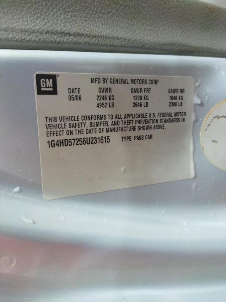 Photo 10 from auction – 2006 BUICK LUCERNE CX with VIN 1G4HD57256U231615