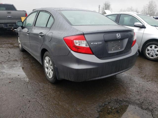 Photo 3 from auction – 2012 HONDA CIVIC LX with VIN 19XFB2F57CE332581