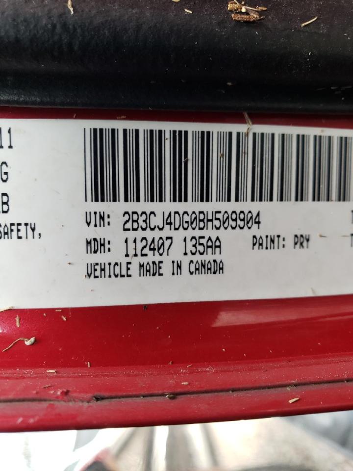 Photo 10 from auction – 2011 DODGE CHALLENGER with VIN 2B3CJ4DG0BH509904