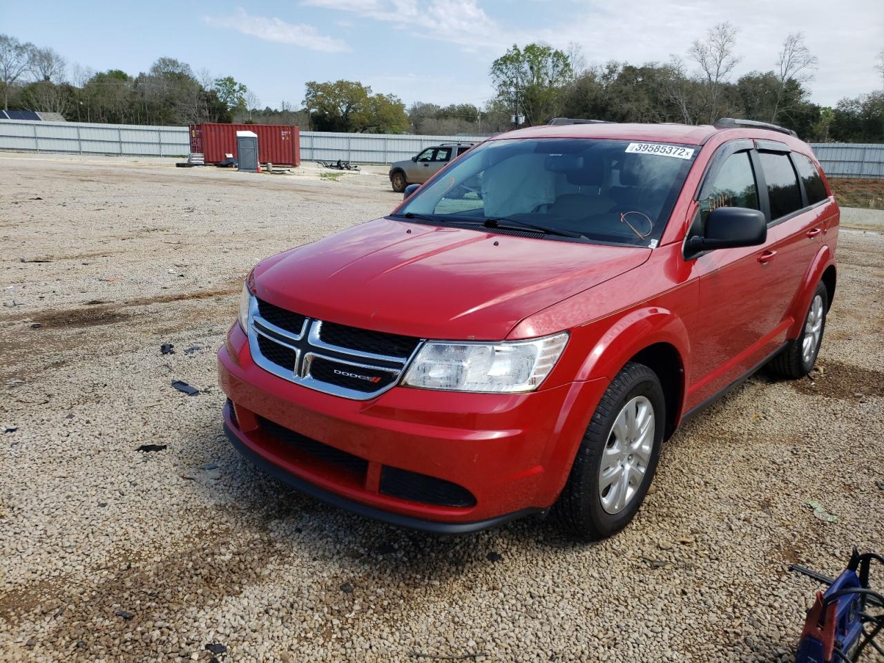 Photo 2 from auction – 2017 DODGE JOURNEY SE with VIN 3C4PDCAB8HT677106