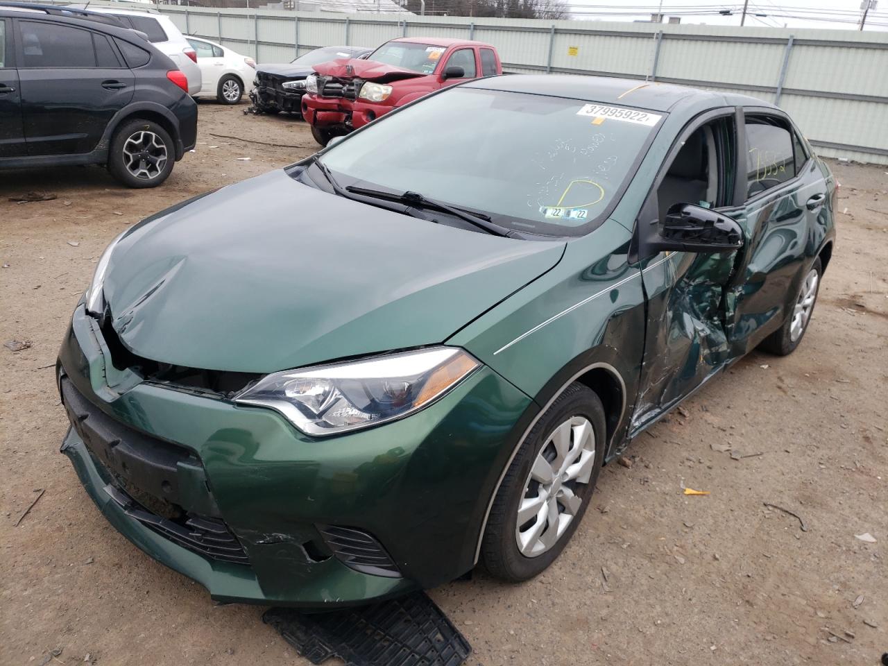 Photo 2 from auction – 2016 TOYOTA COROLLA L with VIN 2T1BURHE9GC632416