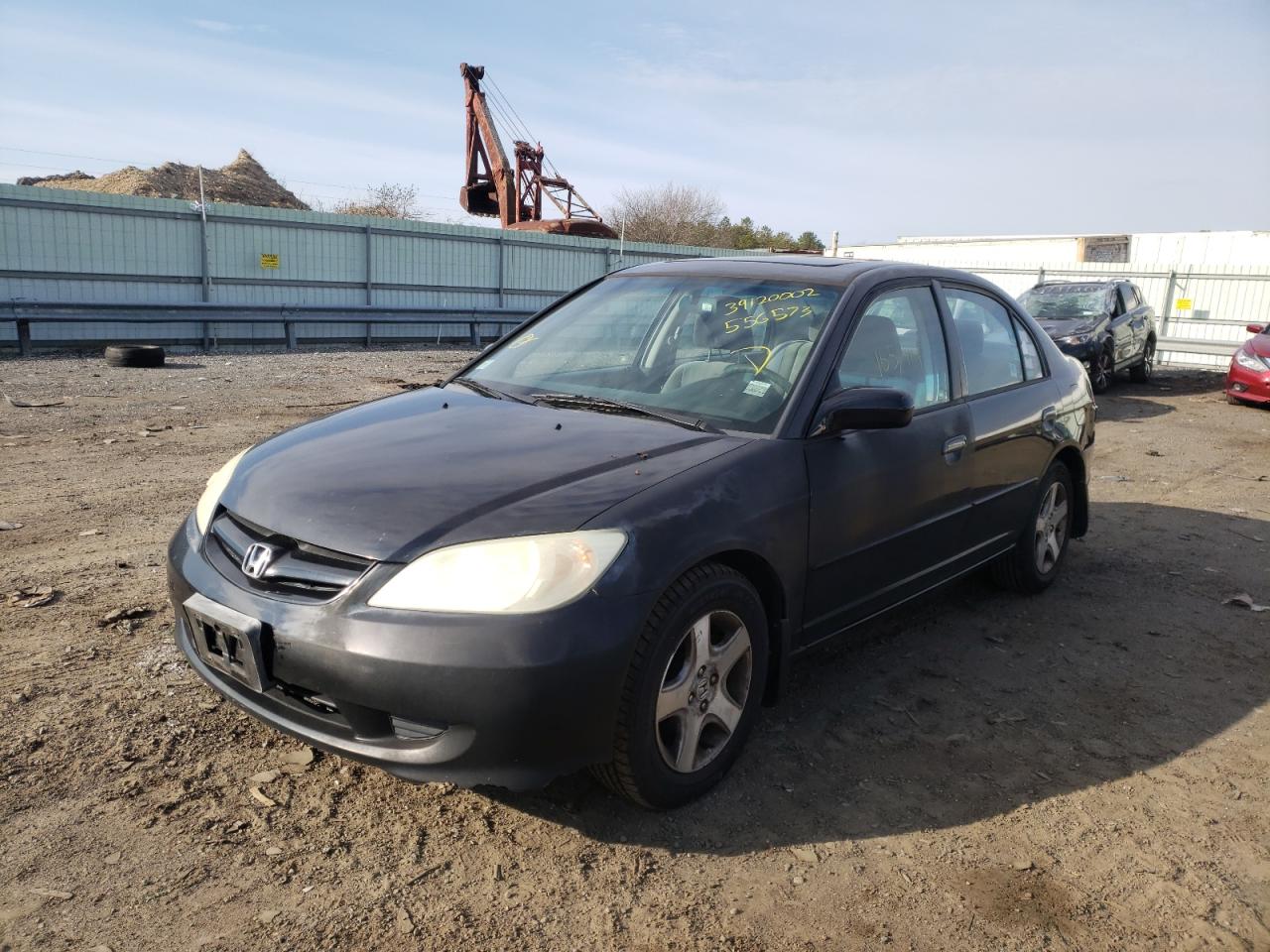 Photo 2 from auction – 2004 HONDA CIVIC EX with VIN 2HGES26744H556573