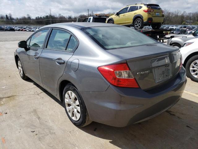 Photo 3 from auction – 2012 HONDA CIVIC LX with VIN 19XFB2F52CE103984