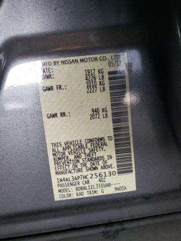 Photo 10 from auction – 2017 NISSAN ALTIMA 2.5 with VIN 1N4AL3AP7HC256130