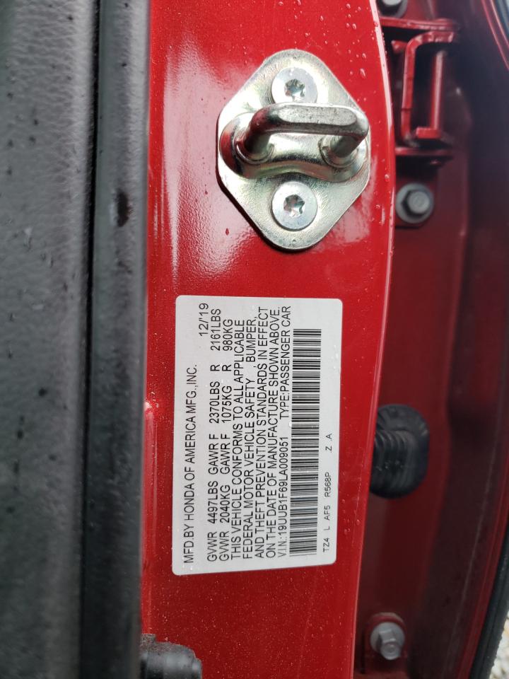 Photo 10 from auction – 2020 ACURA TLX TECHNO with VIN 19UUB1F69LA009051