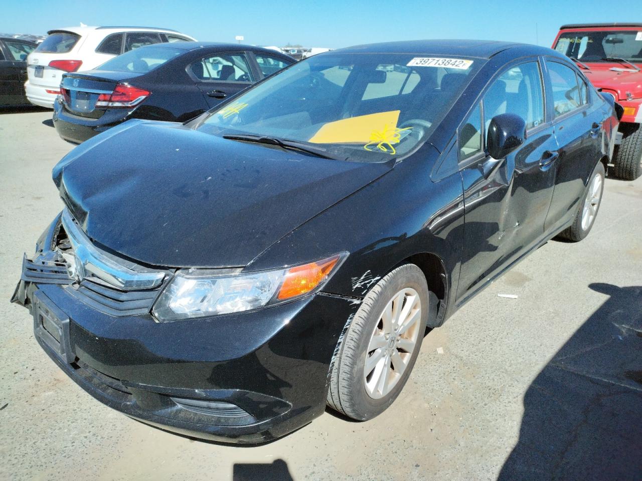 Photo 2 from auction – 2012 HONDA CIVIC EX with VIN 19XFB2F84CE301346