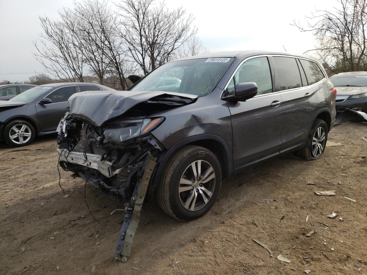 Photo 2 from auction – 2016 HONDA PILOT EXLN with VIN 5FNYF6H72GB095291